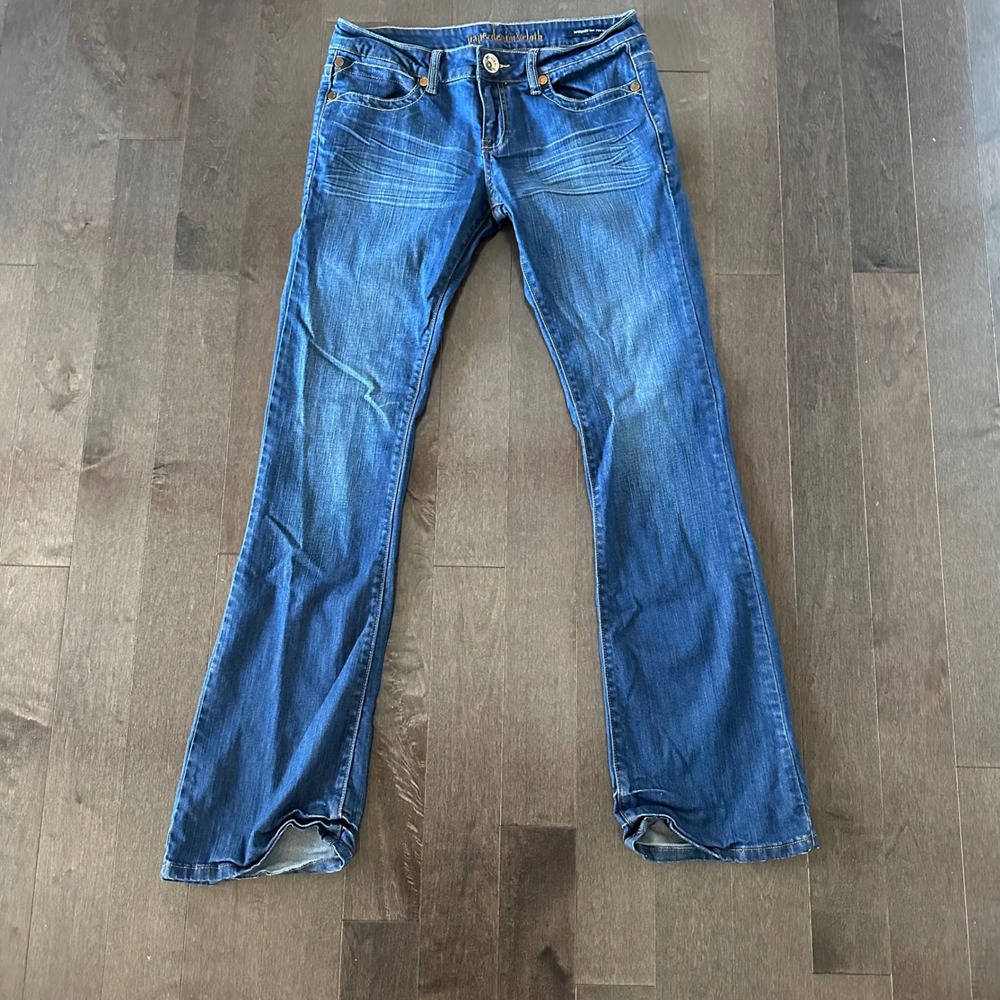 Paper Denim & Cloth Bridgette Low Rise Boot Cut 90's Western Med Wash 6